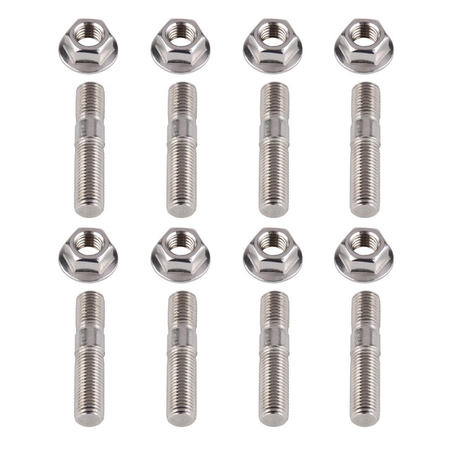 10mm Exhaust Stud & Lock Serrated Nut M10x1.25 Pack of 8 Stainless Studs Nuts eBay