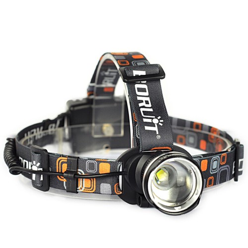 BORUIT Zoomable Reflektor LED Camping Reflektor Latarka czołowa Lampa Migające światło - Zdjęcie 1 z 10