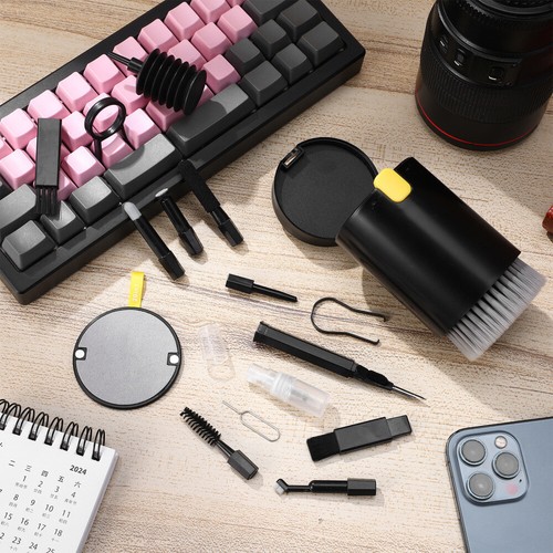 4 Sets Reinigungskit Tastatur-Reinigungsset Headset-Reinigungsbürste - Afbeelding 3 van 12