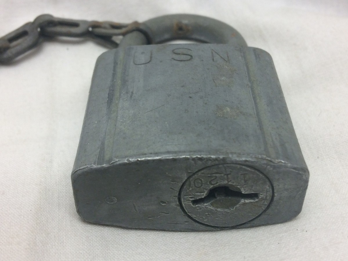 U.S.N. ヴィンテージ 南京錠 Chicago Lock Co. usa Vintage USN U.S.N. Navy Military Padlock Chicago Lock Company | eBay