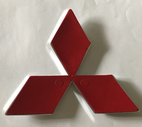 Mitsubishi Emblem 125mm Chrome Rear Badge X-large for Vehicle (Triton or similar - Picture 3 of 3
