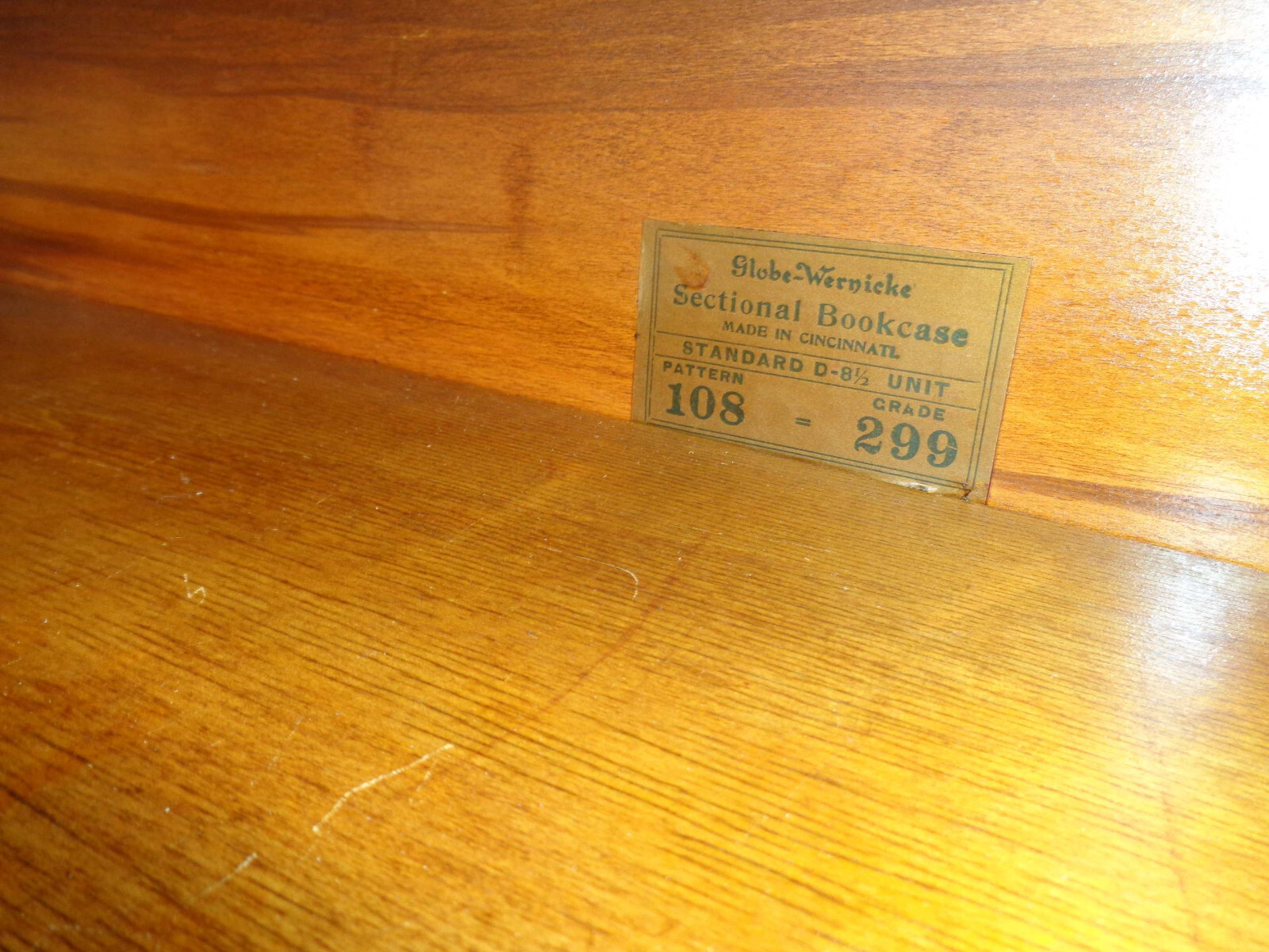 Globe Wernicke Antique Barrister Bookcase Stacking Display Case Oak 5