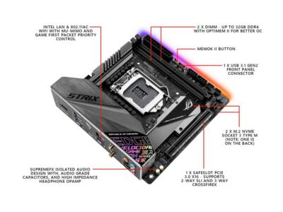 ROG STRIX Z390-I GAMING CPU付 I7-8700k FOR ASUS ROG Strix Z390-I Gaming Motherboard Support 8600 8700k