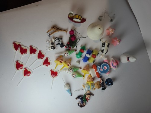 Lote de adornos para pasteles vintage A5 - Imagen 2 de 17