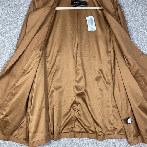 Torrid Studio blazer golden camel brown 3X artsy lagenlook office single button - Picture 5 of 14