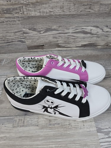 Sneakers basse corte Nightmare Before Christmas donna Jack e Sally taglia 11 - Foto 2 di 13
