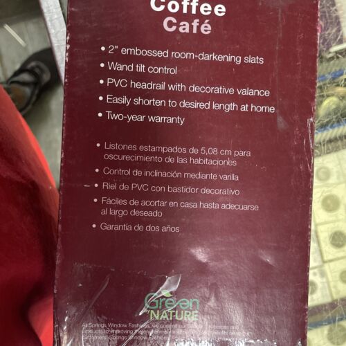 Bali 31"x64" Window Solutions 2" Vinyl Blind Coffee Café In Box (S44-2Q3402 - Picture 12 of 12