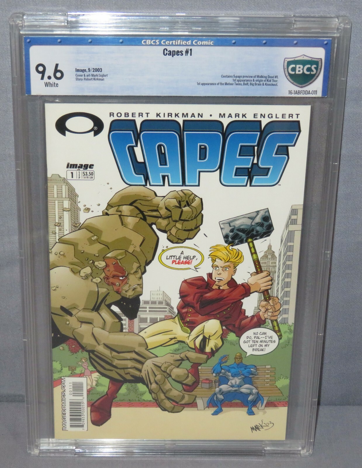 CAPES #1 (Kid Thor 1st app, Walking Dead #1 Preview) CBCS 9.6 NM+ Image 2003