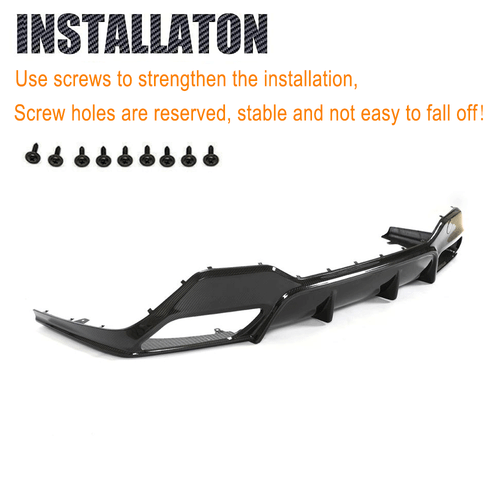 For BMW 8 Series G14 G15 M850i M-Sport 2018-2024 DRY Carbon Rear Bumper Diffuser - Bild 3 von 12