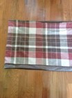 CROSCILL double layer valance (1) 72X20 KENT RED plaid rust brown, NIP