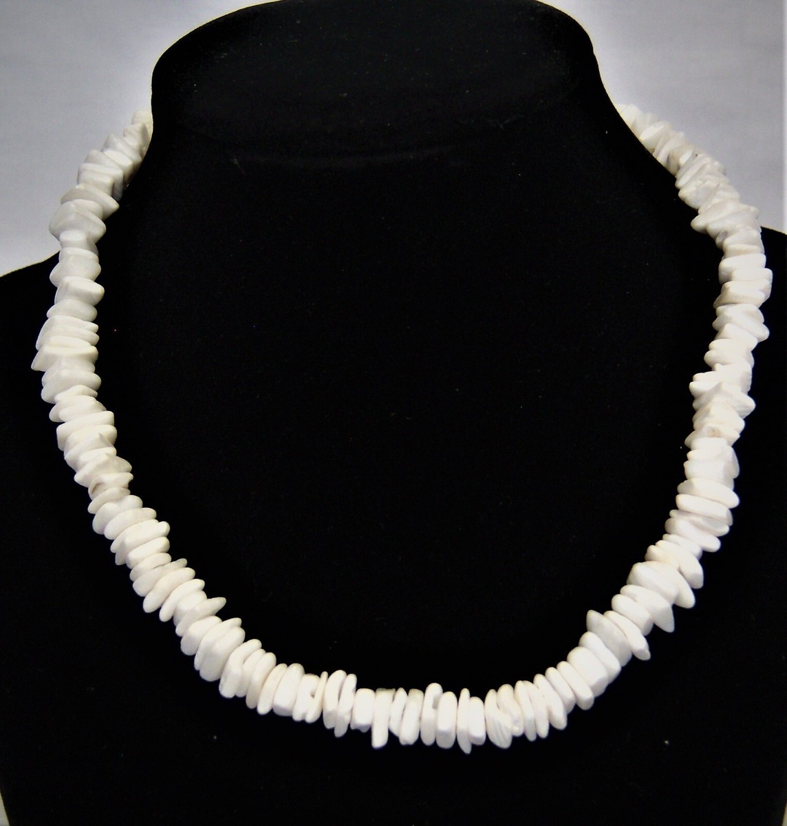 Image Puka image beautiful image beautiful image beautiful image beautiful image beautiful - Vtg 1960's White Puka Shell Necklace Choker 16