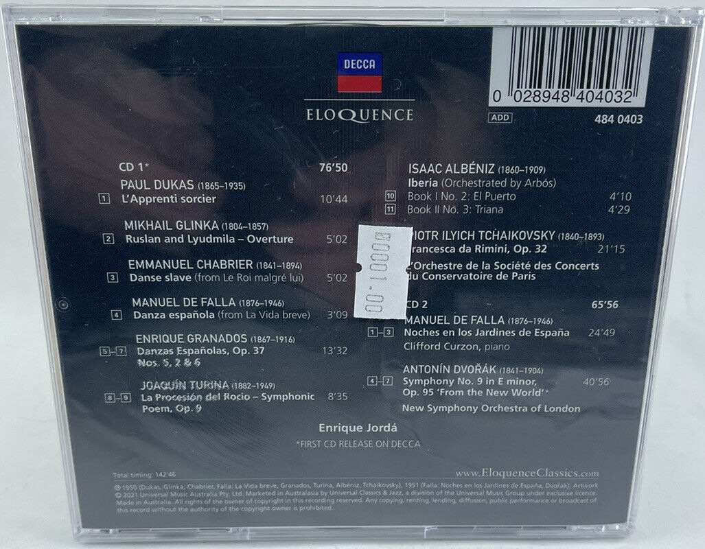 Enrique Jordá – Decca Recordings 1950-51, 2021 Australia Decca – 484 0403 (New) Enrique Jordá – Decca Recordings 1950-51, 2021 Australia Decca – 484 0403 (New)