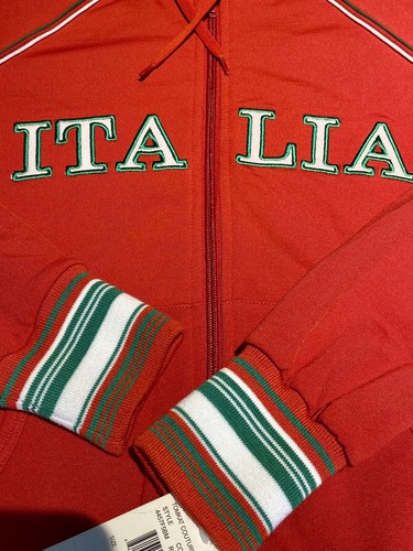 Italia LA Kitty Red Jacket Hoodie Full Zip with Hood Girls or Unisex New W/ Tags - Picture 10 of 10
