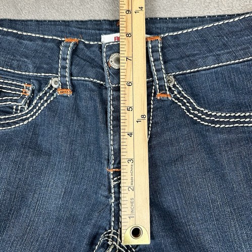 Bongo Bootcut Jeans Women's Size 5 Blue Low Rise Medium Wash Flare Denim Stretch - Picture 9 of 12