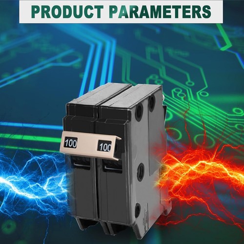 2100 2-Pole 100-Amp Circuit Breaker, 3/4Inch Plug-On Molded Case Circuit Breaker - Picture 3 of 6