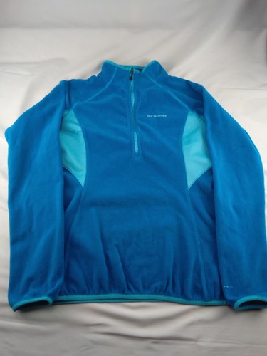 Women’s Columbia Fleece half zip fleece jacket size Small Blue - Picture 2 of 4