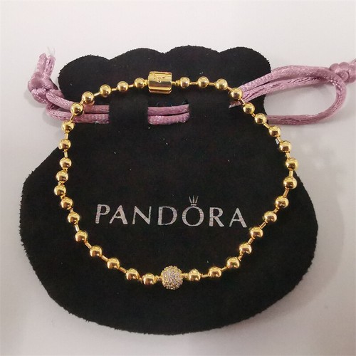 Bracelet 17CM/19CM/21CM pandora Golden Beads & Pavé - Picture 4 of 4