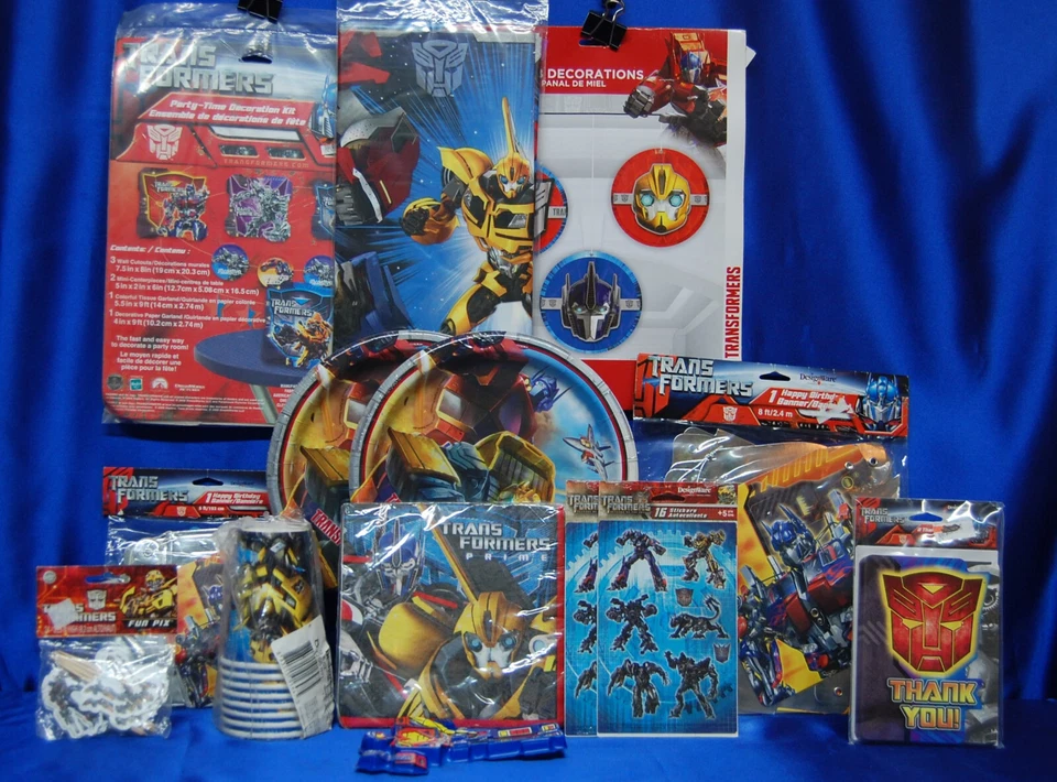 Bumble Bee Optimus Prime Transformers Fiesta # 16 Platos Banner Mantel Taza Foto 2 de 4