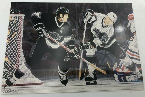 (6)x Wayne Gretzky Los Angeles Kings 4" x 6" JIREH Publish Hockey Post Card Lot - Picture 2 of 3