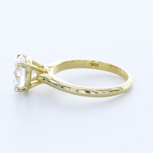 2.04ct D SI1 Round Natural Certified Diamond Platinum Solitaire Engagement Ring - Picture 4 of 16