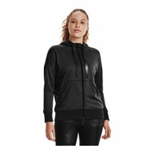 UNDER ARMOUR Full Zip SHORELINE Terry Sweatshirt Hoodie JACKET Women SMALL NEW