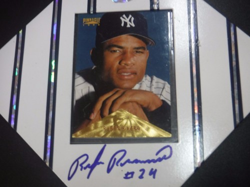 1996 Pinnacle Ruben Rivera RC On Autographed Signed Plaque 101317jh - 011724JET7 - Imagen 2 de 3