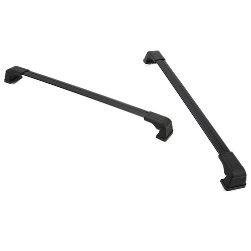 Black Lockable Roof Rack Cross Bar Luggage Carrier For Mazda 5 Minivan 2006-2017 - Picture 7 of 13