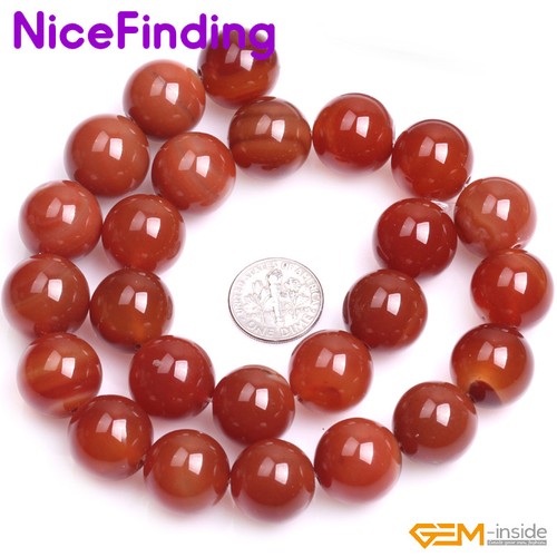 Corniola rossa rotonda pietra naturale perline sfuse per fare gioielli 15" 6mm 8mm - Foto 31 di 32
