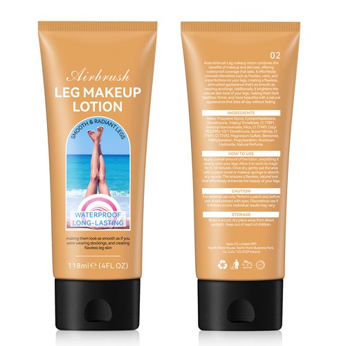 Leg Makeup Waterproof 118ml Leg Glow Makeup Long Lasting Waterproof superb - Picture 6 of 12
