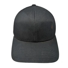 The Classics Yupoong Snapback Hat Black One Size Adjustable Mesh Back Blank