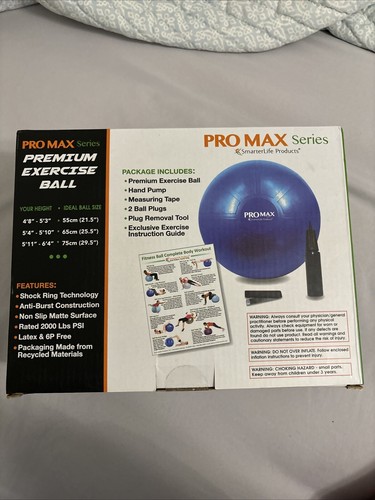 Pro Max Premium Exercise Ball (purple, 65cm) - Picture 2 of 6