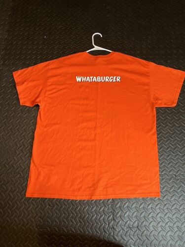 Whataburger Mens Size XL Orange T-Shirt Official Employee Shirt NWOT - Picture 4 of 5