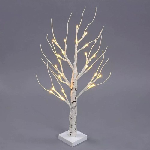 LED Table Birch Tree Light Up Christmas Lights Desktop Decoration Lamp XMAS 45cm - Picture 1 of 3