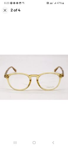 NUOVI OCCHIALI AUTENTICI TOM FORD TF 5401 041 GIALLO TRASPARENTE MONTATURA51-20-145 - Foto 2 di 5