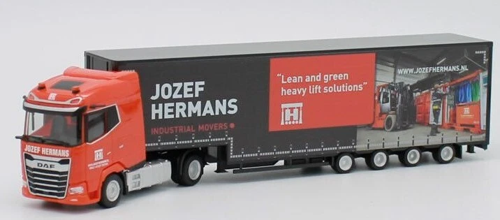 HERPA - DAF XG 4x2 rimorchio ribassato 4 assi JOZEF HERMANS - 1/87 - HER953467 - Immagine 4 di 4