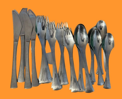 AVANT GARDE By Prestige Stainless Steel Flatware Silverware JAPAN  22 Pieces - Picture 1 of 4