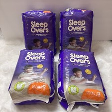Cuties Sleep Overs Incontinence Pants, Size LG/XL - 4 Packs of 12