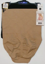Carrie Amber 2 Pack Hi Waist Shaper Briefs Seamless Compression Wide Waist Band