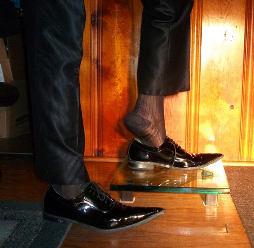 Mens Sheer Nylon OTC Thick N Thin Socks, TNT's Cap Toe and Heel, Black SZ 10-13 - Picture 9 of 43