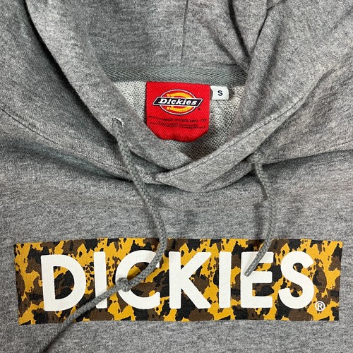 Dickies Women’s Size S Hoodie Grey Waffle Lined Camo Spell Out Logo Sweatshirt - Picture 3 of 19
