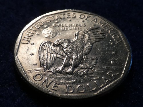 Mint Error 1979-S Susan B Anthony Dollar Coin Strike Thru Grease Error! #3389 - Picture 13 of 19