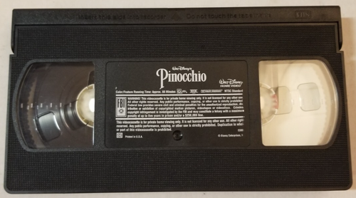 📼 VINTAGE 📼 Pinocchio 📼 (VHS, 1999) 📼 TESTED 📼 - Picture 1 of 2