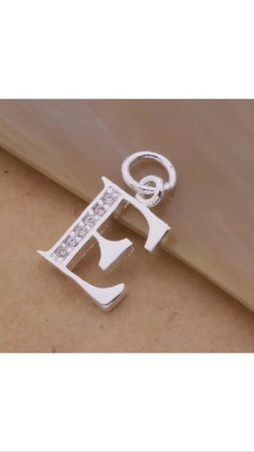 A - Z Anfangsbuchstabe Aphabet Anhänger mit 18 Zoll Kette  - Bild 7 von 24