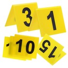  15 Stück Kunststoff-Tischnummern 1-15, doppelseitig, für Restaurants,