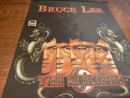 LOTTO 5 Poster da Appendere in Tessuto Bruce Lee Drago Kung Fu Striscione Pergamena Appesi28X35 - Foto 10 di 24