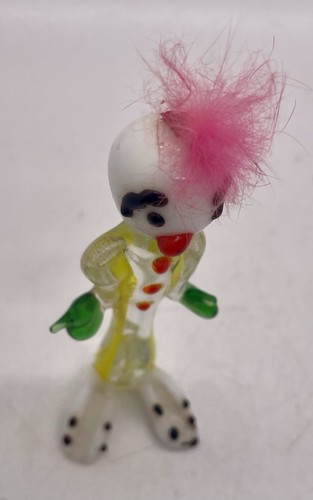 Seltene Vintage Glas Clown Figur 4" - Unikat Sammlerstück Kunststück - Bild 5 von 6