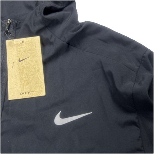 Nike Dri-Fit Versatile Form Jacket Sz M, Full Zip Waterproof Hooded Black NWT - Picture 7 of 11