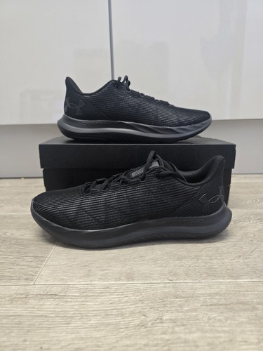 Under Armour Charged Speed SwiftTriple Black Trainers Size UK 9 BNIB Gym Running - Picture 2 of 12