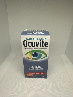 Bausch + Lomb Ocuvite Eye Supplement Lutein & Antioxidant 120 Tablets Exp.11/26
