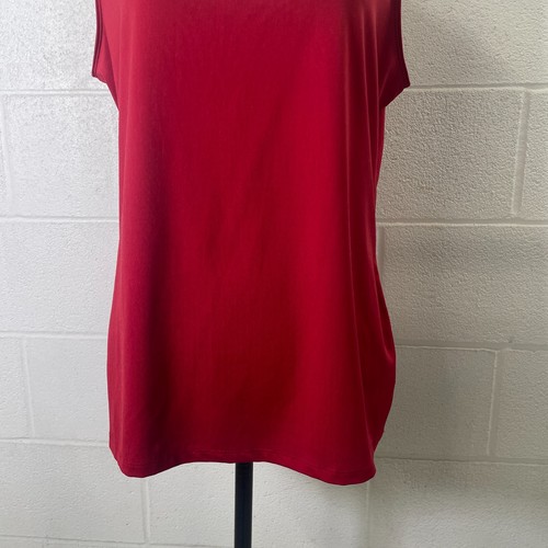 Charter Club Tanktop Damen Large rot fest Nylon Stretch breite Träger Pullover - Bild 5 von 16